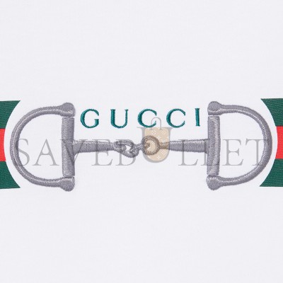 GUCCI COTTON JERSEY T-SHIRT WITH EMBROIDERY 855021